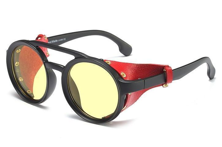 Celebrity Steampunk Round Cap Sunglasses For Men And Women -FunkyTradition - FunkyTradition