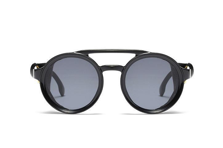 Celebrity Steampunk Round Cap Sunglasses For Men And Women -FunkyTradition - FunkyTradition