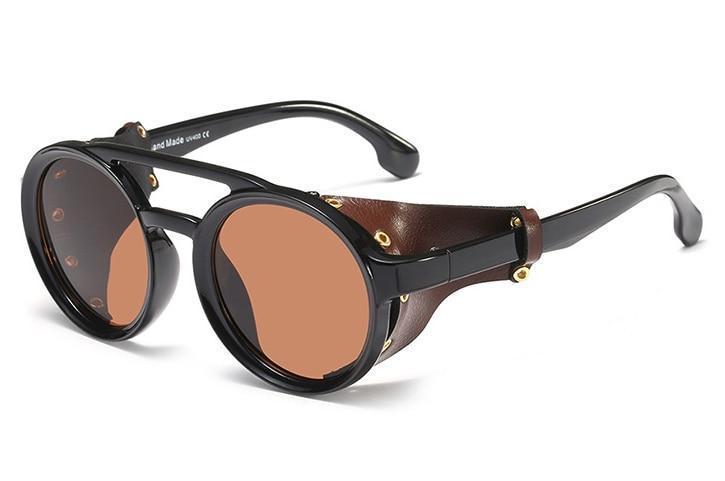 Celebrity Steampunk Round Cap Sunglasses For Men And Women -FunkyTradition - FunkyTradition