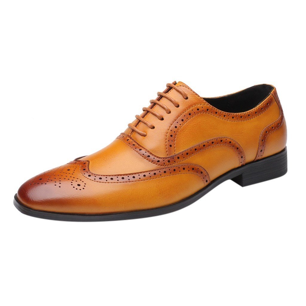 Classic Business Formal Shoes Pointed Toe leather For Men-FunkyTradition - FunkyTradition