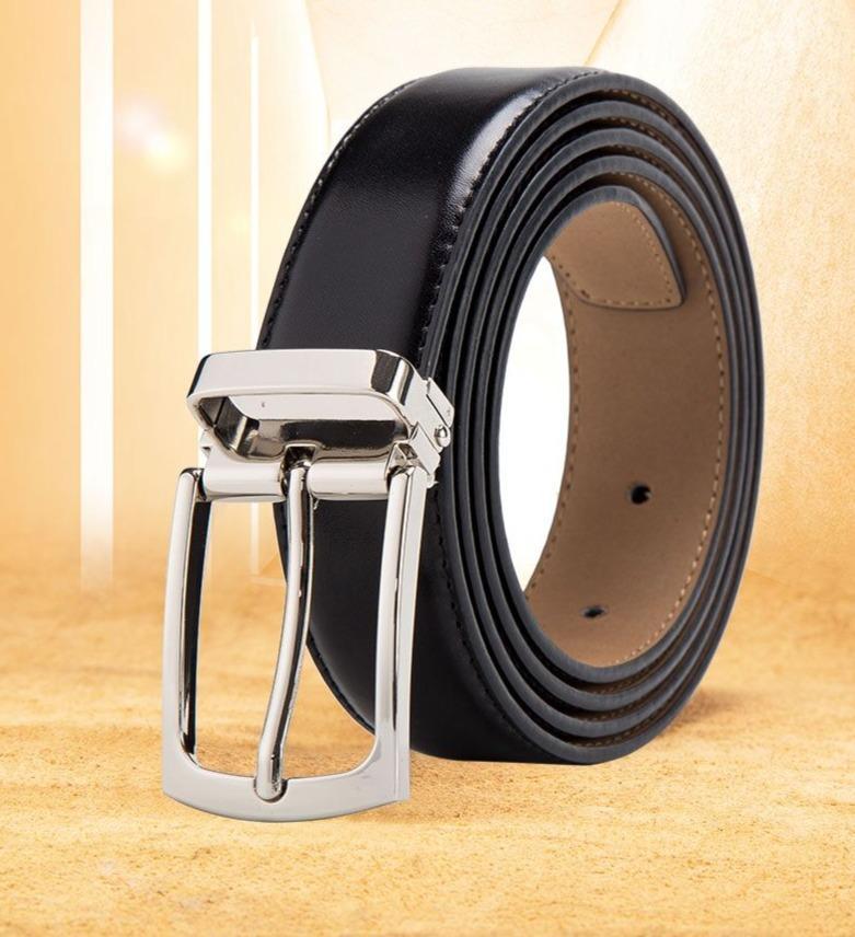 Classic Genuine Leather Strap Belt For Men-FunkyTradition - FunkyTradition