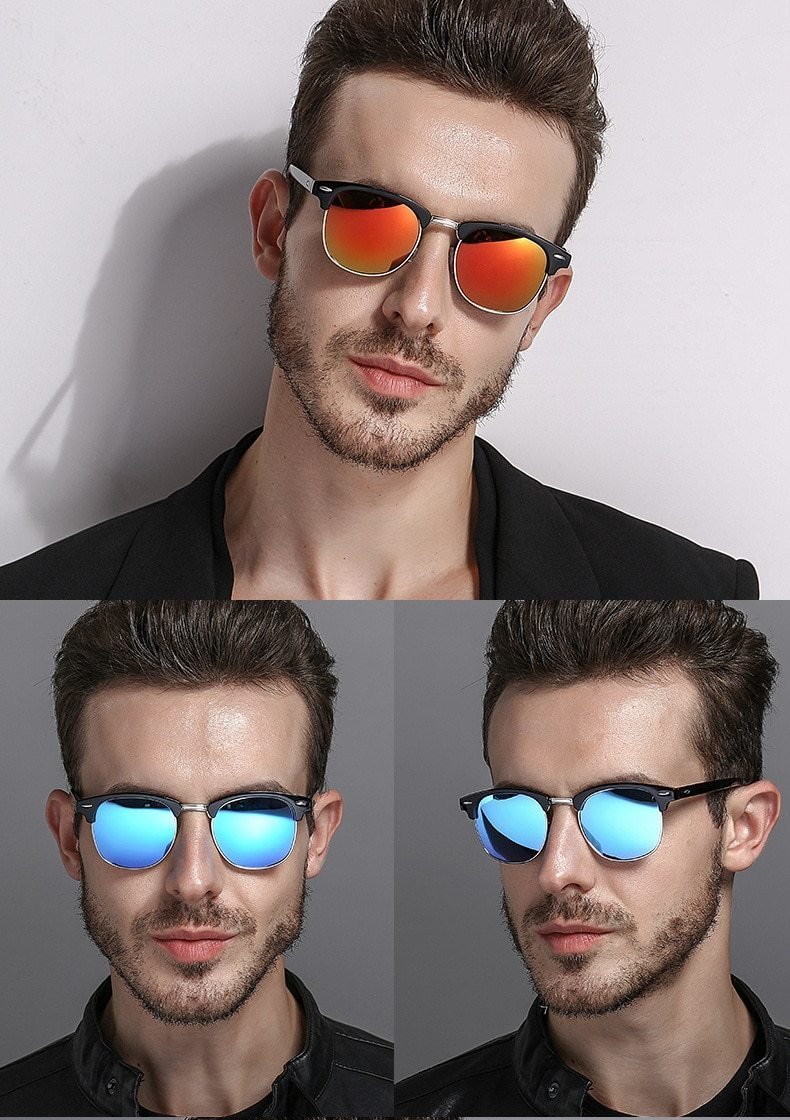 Classic Polarized Clubmaster Sunglasses For Men And Women-FunkyTradition - FunkyTradition