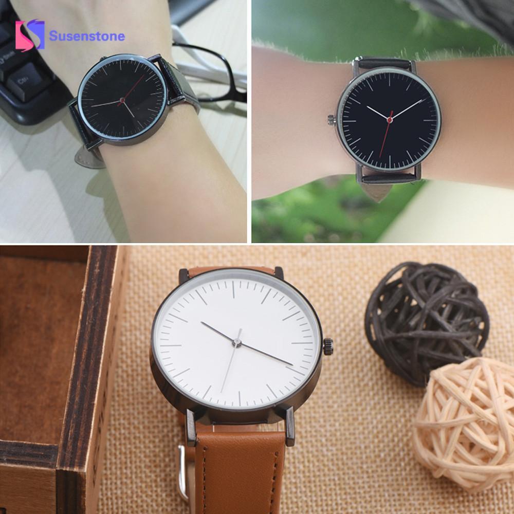 Classic Round Business Leisure Quartz Wrist Watch Stainless Steel For Men And Women-FunkyTradition - FunkyTradition