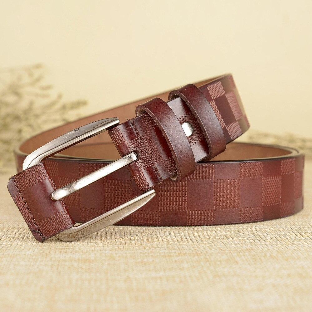 Classic Square Checks Pattern Belt For Men-FunkyTradition - FunkyTradition