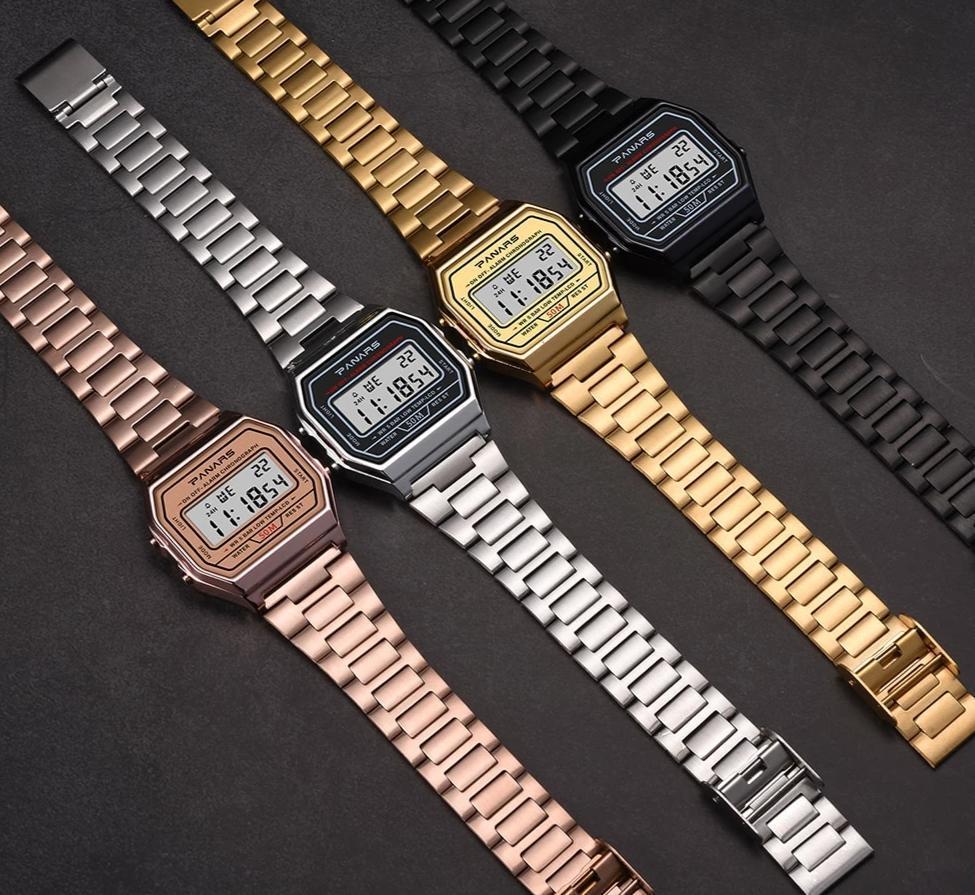 Classic Vintage Square Digital Sports watches For Men And Women-FunkyTradition - FunkyTradition