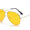 Classic Yellow Candy Aviator Sunglasses For Men And Women-FunkyTradition - FunkyTradition