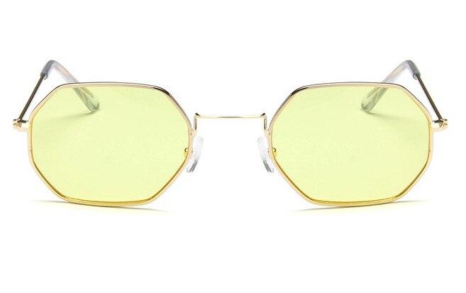 Classy Vintage Polygon Clear Lens Sunglasses For Men And Women -FunkyTradition - FunkyTradition
