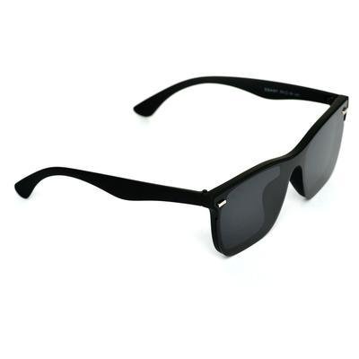 Classy Way Oval Black And Black Sunglasses For Men And Women-FunkyTradition - FunkyTradition