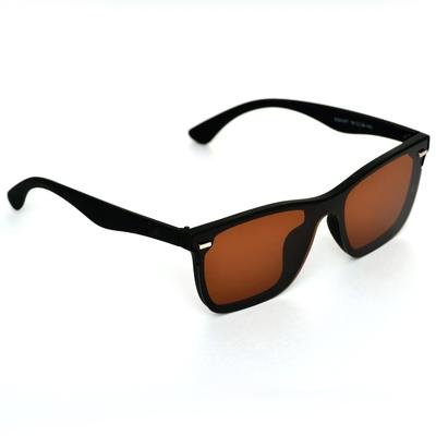 Classy Way Oval Brown And Black Sunglasses For Men And Women-FunkyTradition - FunkyTradition