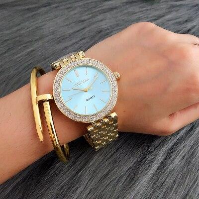 CONTENA Fashion Luxury Silver Stainless Steel Women Watch-FunkyTradition - FunkyTradition