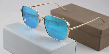 Stylish War Movie Square Vintage Sunglasses For Men-FunkyTradition