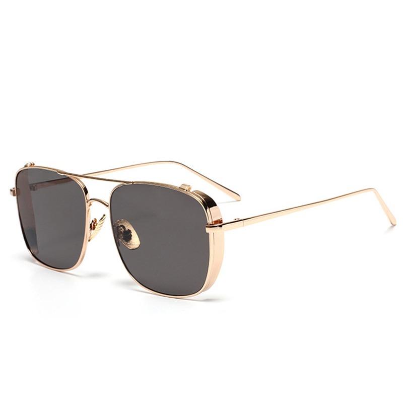 Designer Square Retro Reflected Mirror Sunglasses For Men And Women-FunkyTradition - FunkyTradition
