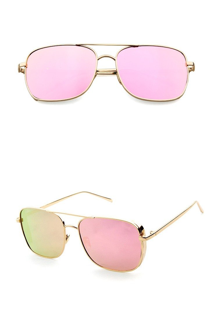 Designer Square Retro Reflected Mirror Sunglasses For Men And Women-FunkyTradition - FunkyTradition