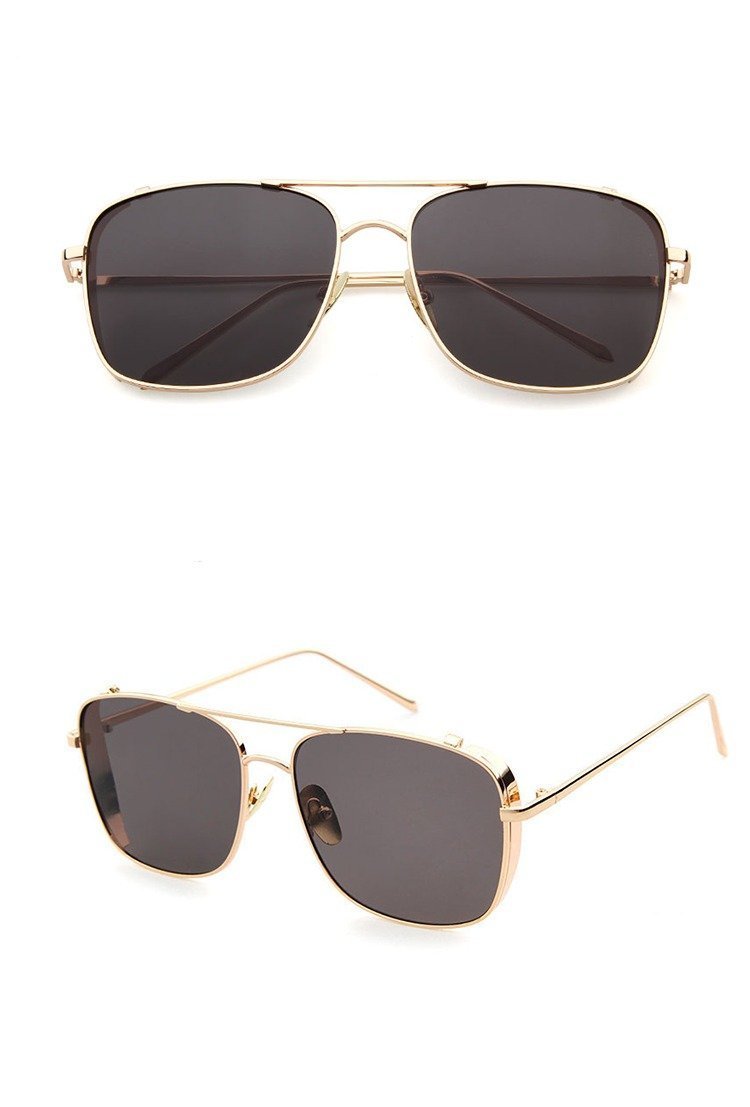 Designer Square Retro Reflected Mirror Sunglasses For Men And Women-FunkyTradition - FunkyTradition