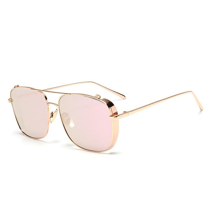 Designer Square Retro Reflected Mirror Sunglasses For Men And Women-FunkyTradition - FunkyTradition