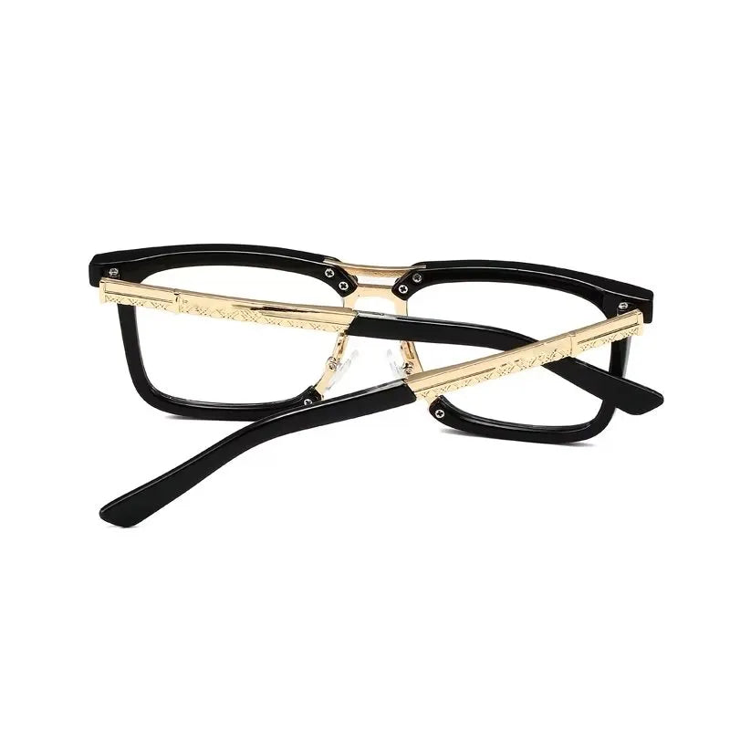 Italian Design Eyeglasses | Black & Gold Accent Frames | Luxury Eyewear