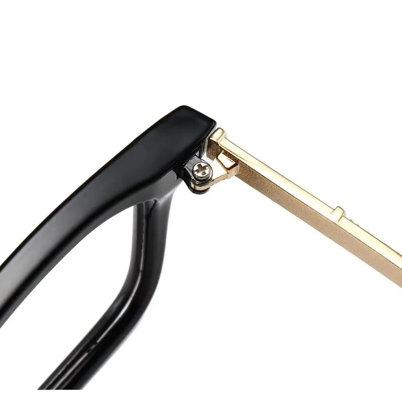 Italian Design Eyeglasses | Black & Gold Accent Frames | Luxury Eyewear