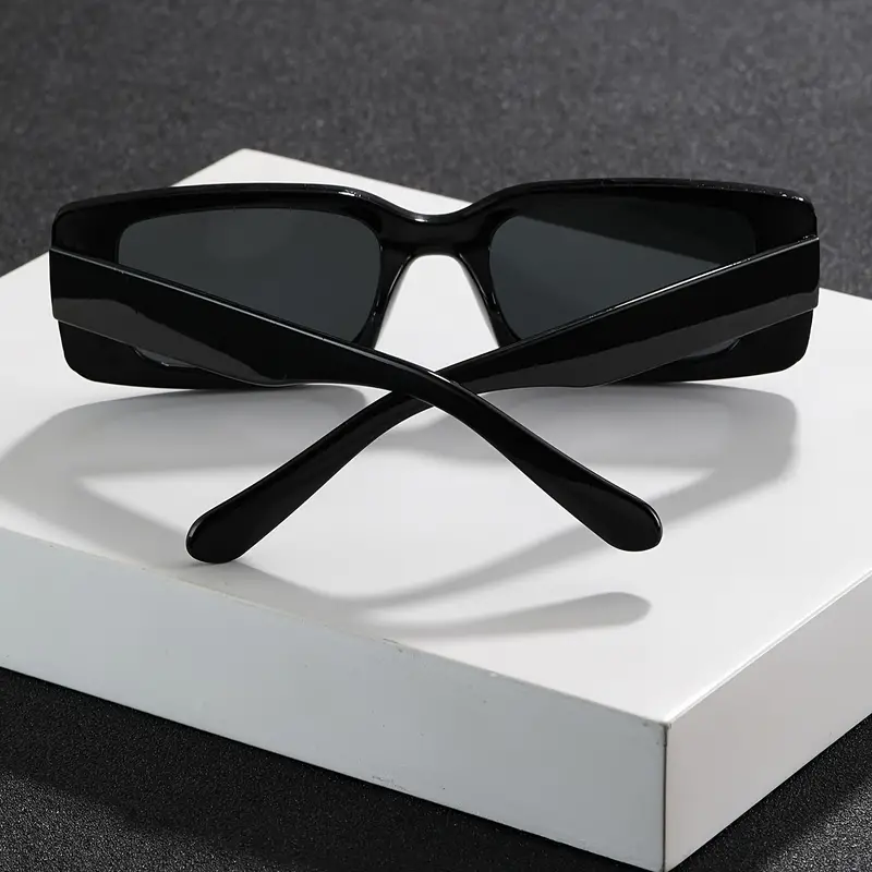 Retro Square Frame Sunglasses – Unisex Bold Style Statement | Black & White Frames