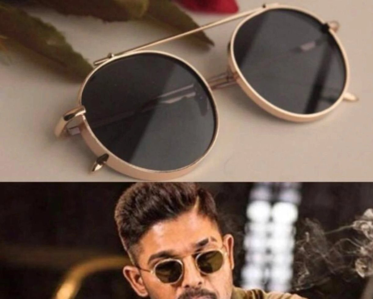 Stylish Allu Arjun Round Sunglasses For Men And Women-FunkyTradition