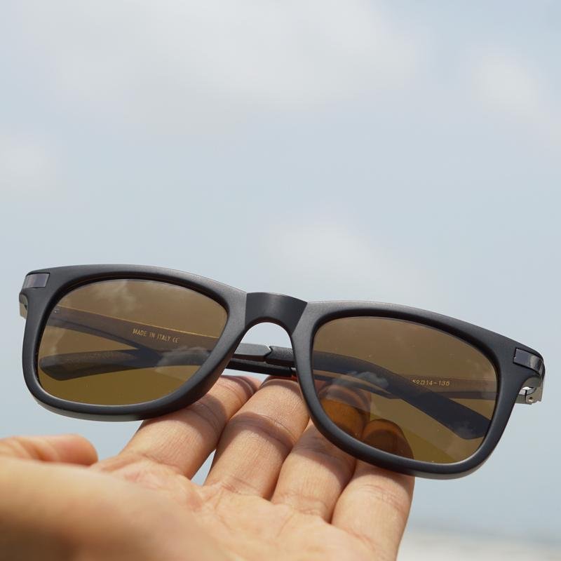 Eclipse Brown Retro Square Sunglasses For Men And Women-FunkyTradition - FunkyTradition