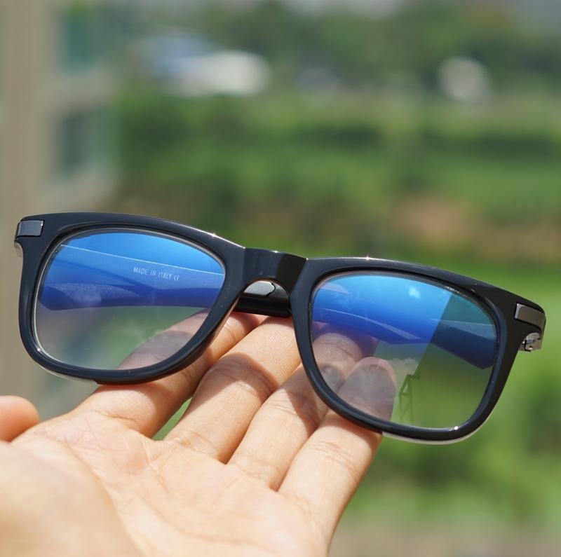 Eclipse Skyblue Retro Square Sunglasses For Men And Women-FunkyTradition - FunkyTradition