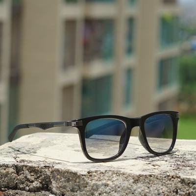Eclipse Skyblue Retro Square Sunglasses For Men And Women-FunkyTradition - FunkyTradition