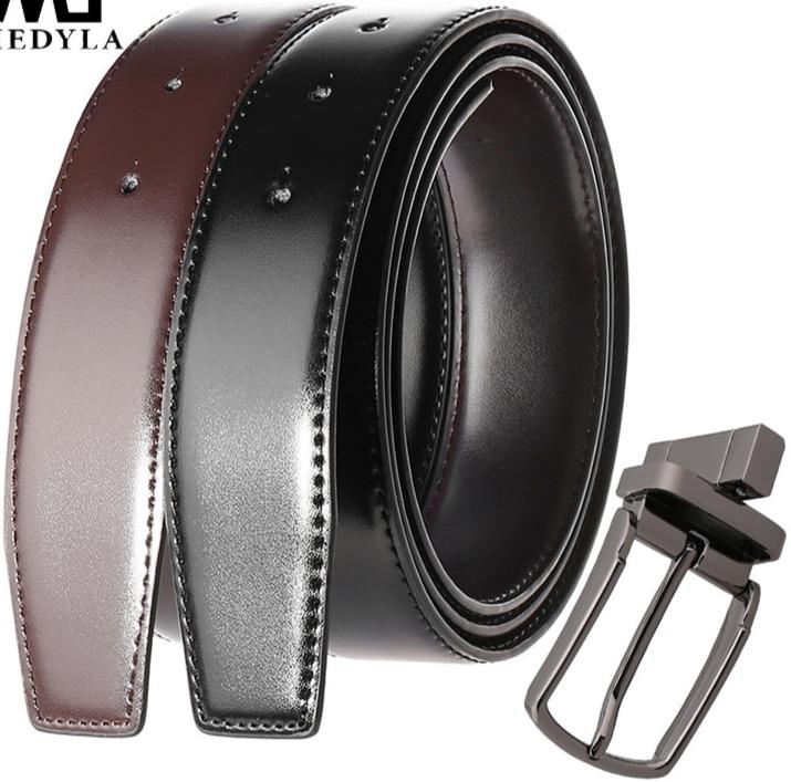 New Stylish Reversible Rotating Metal Buckle Belt For Men-FunkyTradition