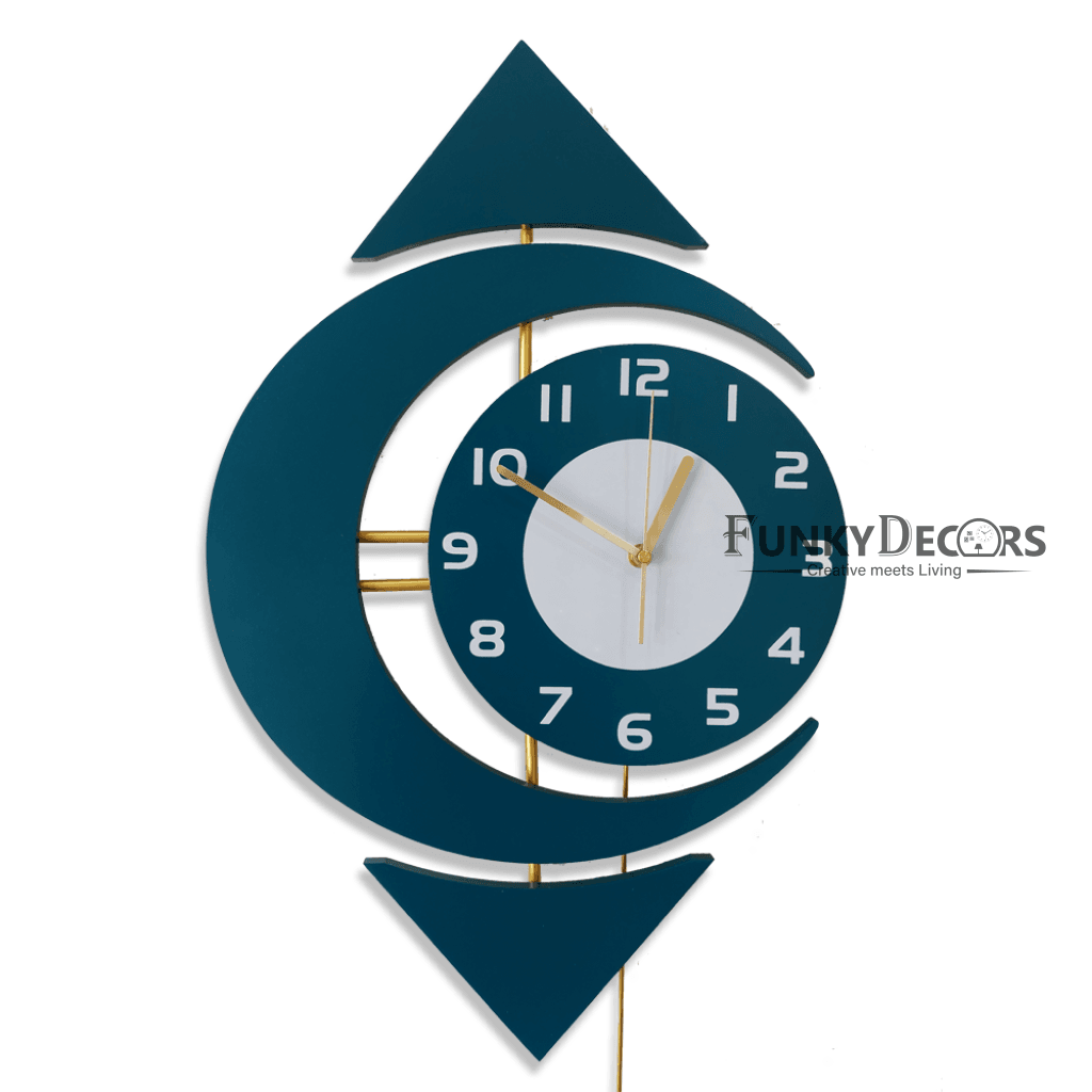 European Style Nordic Silent Movement Pendulum Wall Clock- Funkytradition Clocks