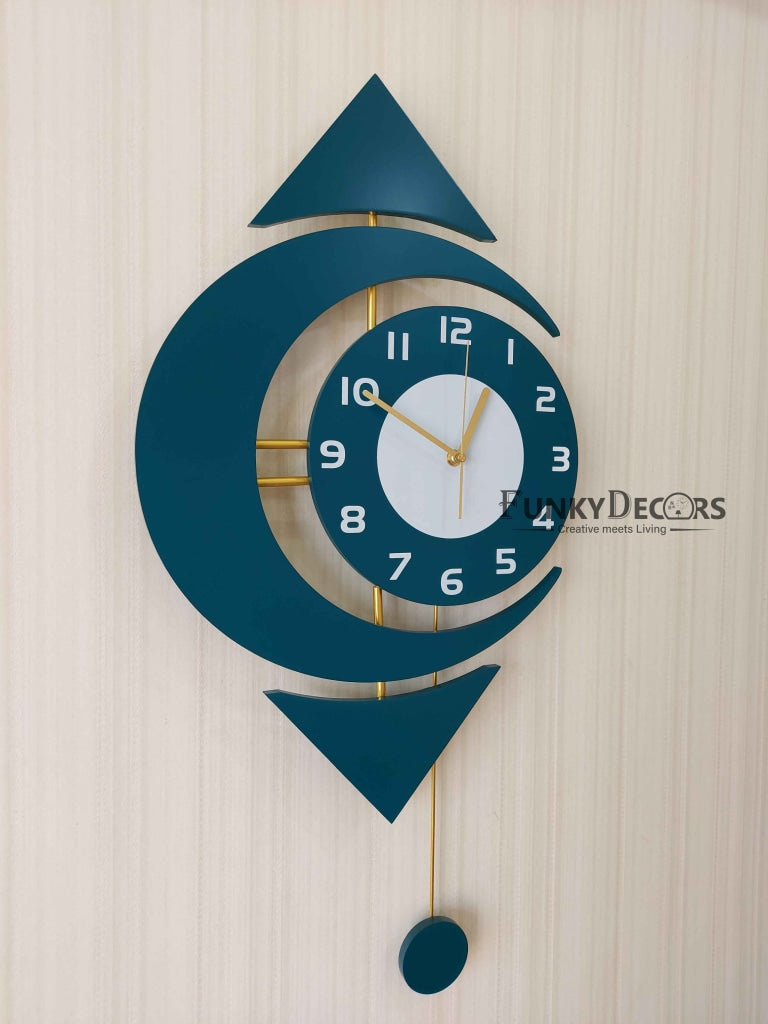 European Style Nordic Silent Movement Pendulum Wall Clock- Funkytradition Clocks