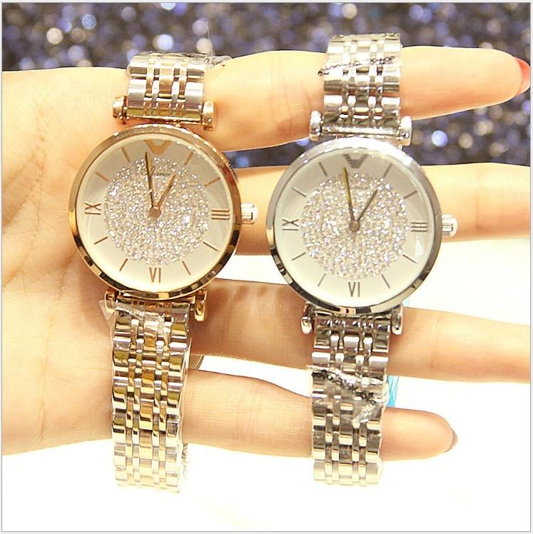 Fashion Luxury Crystal Stainless Steel Women Watch-FunkyTradition - FunkyTradition