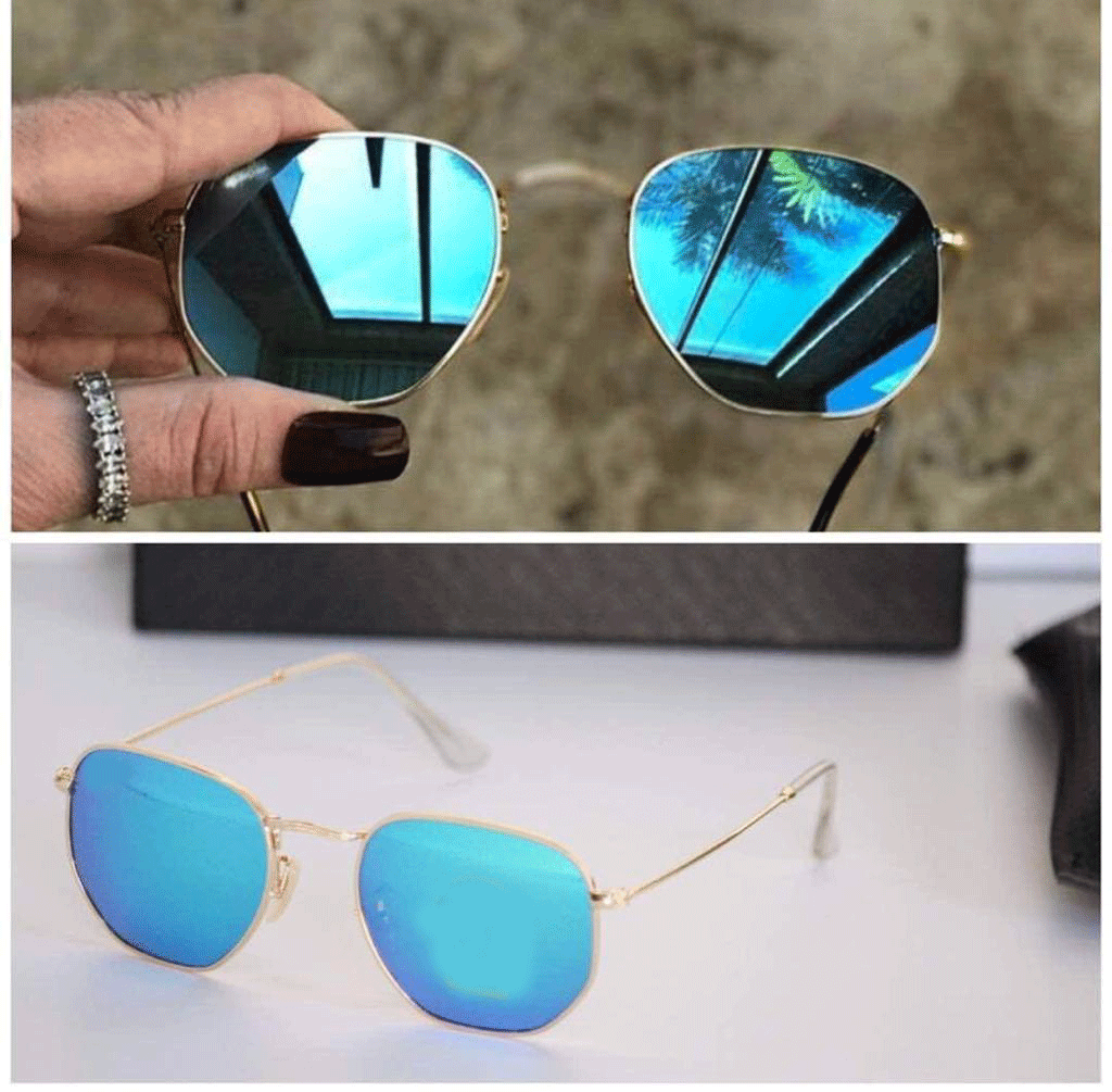 Fashionable Mirror Square Sunglasses For Men And Women-FunkyTradition - FunkyTradition