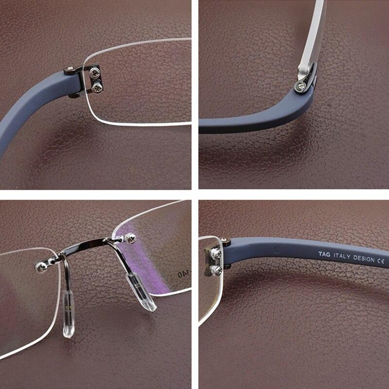 Frameless Eye Glasses Frames Elastic Mirror legs For Men And Women- FunkyTradition - FunkyTradition