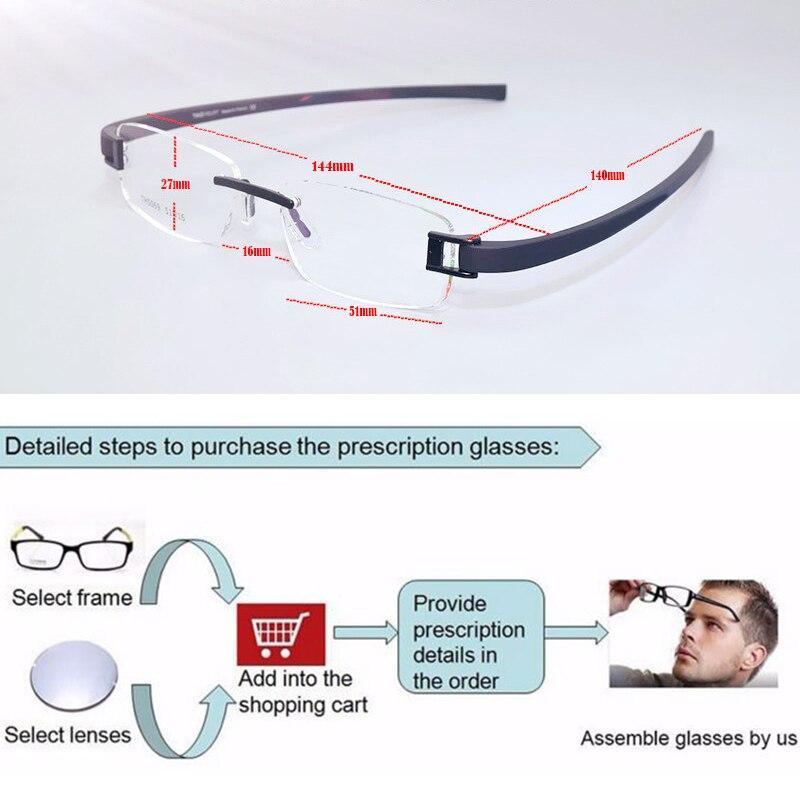 Frameless Eye Glasses Frames Elastic Mirror legs For Men And Women- FunkyTradition - FunkyTradition