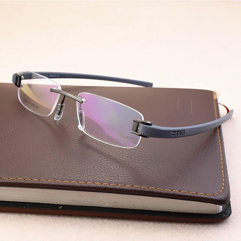 Frameless Eye Glasses Frames Elastic Mirror legs For Men And Women- FunkyTradition - FunkyTradition