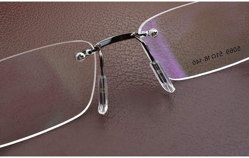 Frameless Eye Glasses Frames Elastic Mirror legs For Men And Women- FunkyTradition - FunkyTradition