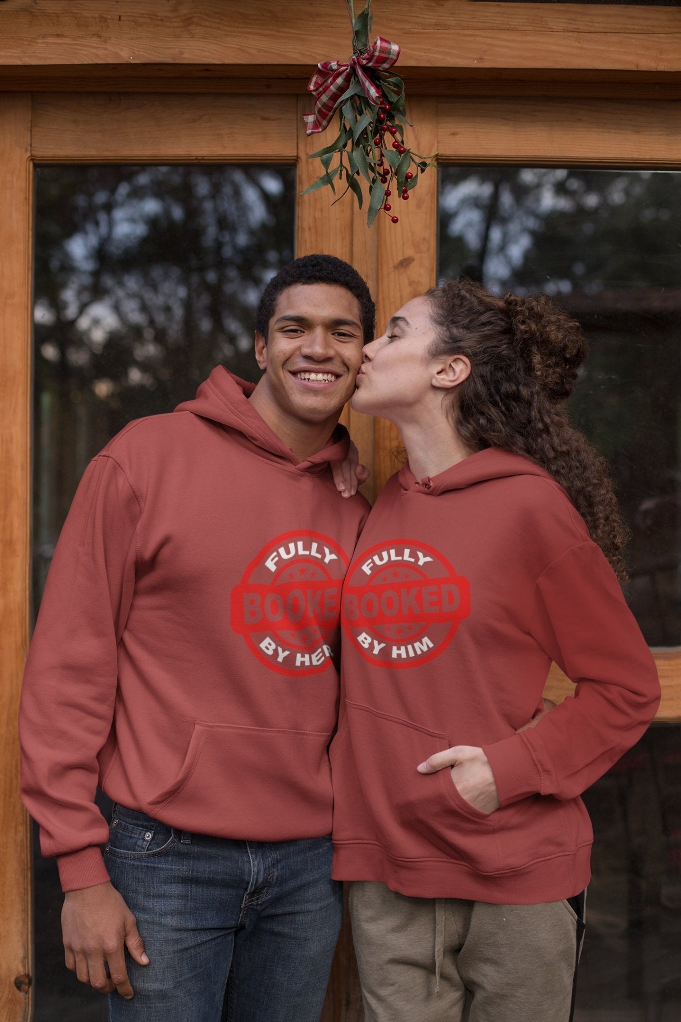 Fully Booked Couple Hoodie-FunkyTradition - FunkyTradition