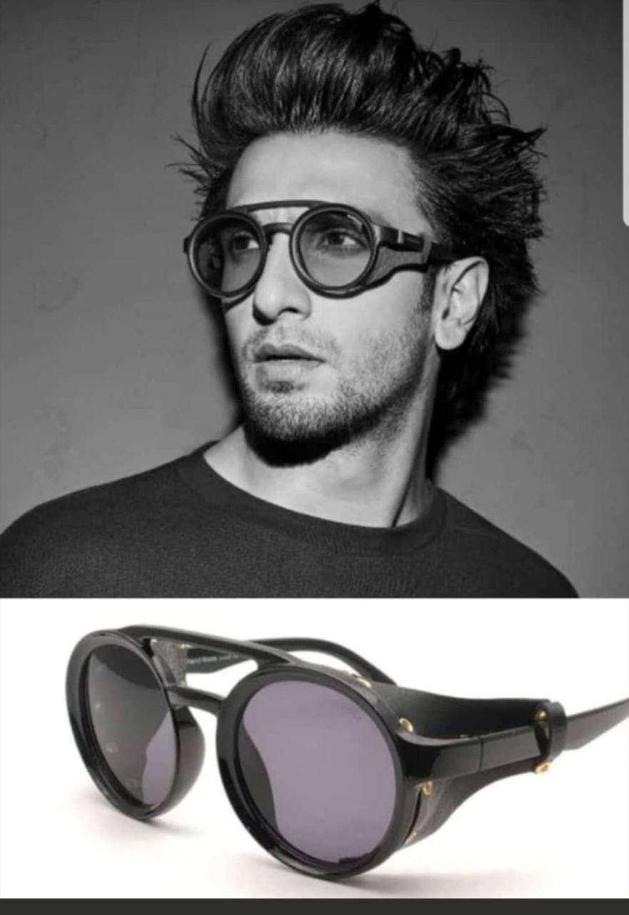 Funky Leather Cap Ranveer Singh Sunglasses-FunkyTradition - FunkyTradition