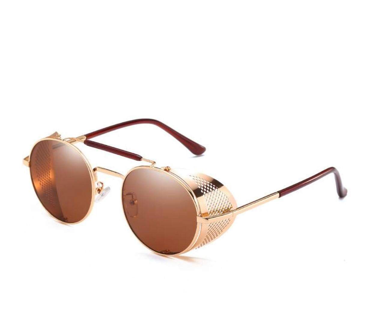 Funky Round Side Cap Sunglasses-FunkyTradition - FunkyTradition