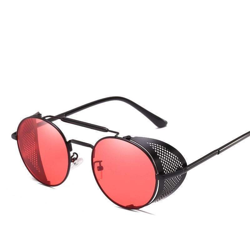 Funky Round Side Cap Sunglasses-FunkyTradition - FunkyTradition