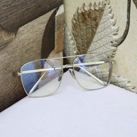 Funky Side Cap Silver Clear Wayfarer Sunglasses-FunkyTradition - FunkyTradition