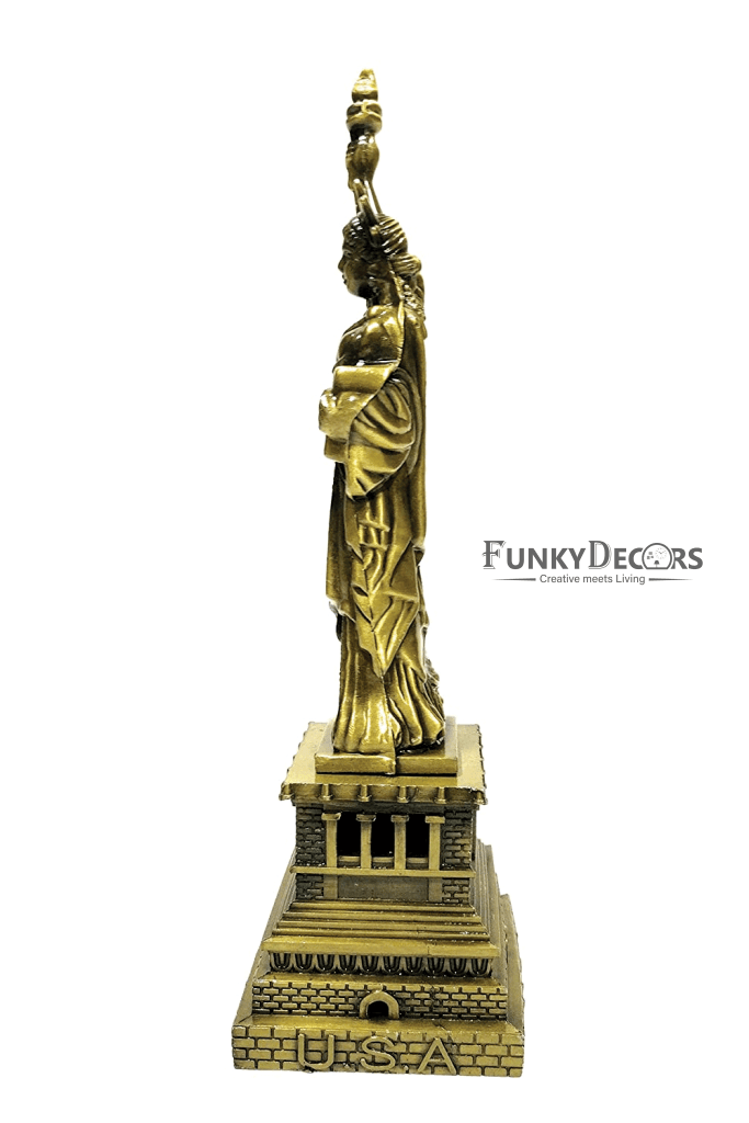 FunkyTradition 25 Cm Tall Statue Of Liberty New York City Showpiece For Home Office Decor And
