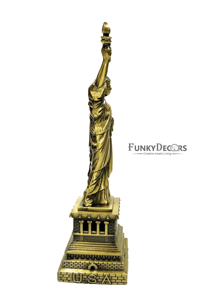FunkyTradition 25 Cm Tall Statue Of Liberty New York City Showpiece For Home Office Decor And