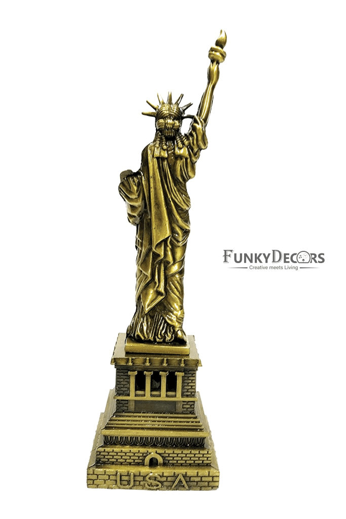 FunkyTradition 25 Cm Tall Statue Of Liberty New York City Showpiece For Home Office Decor And