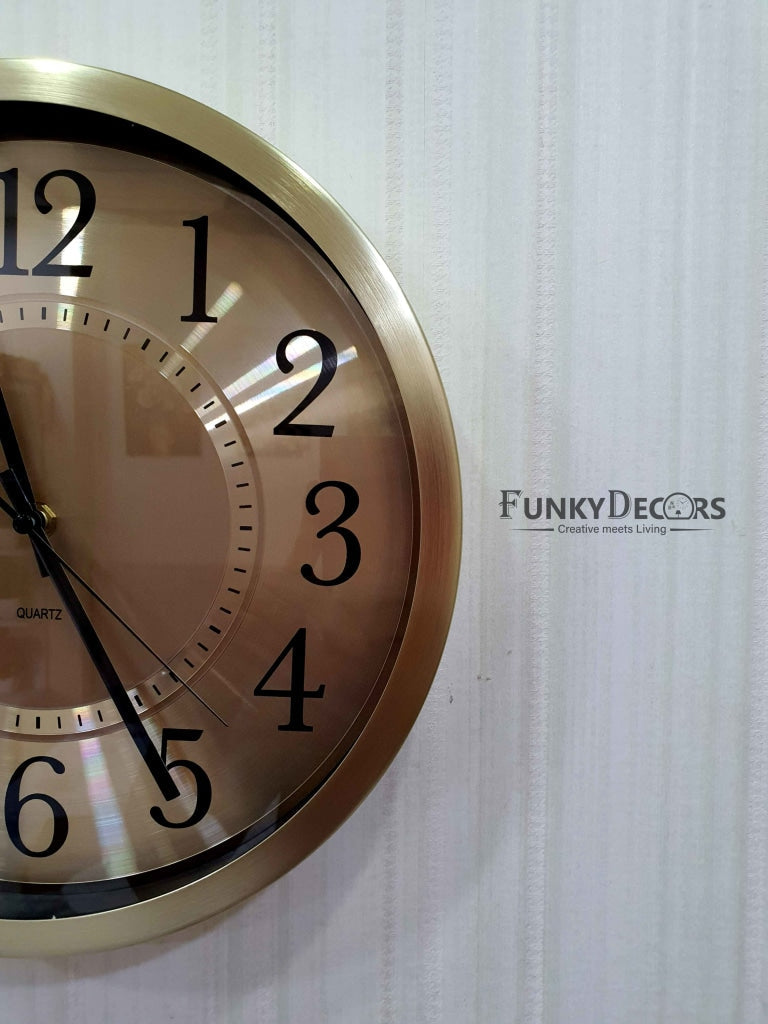 Funkytradition Big Font Minimal Wall Clock Watch Decor For Home Office And Gifts 30 Cm Tall Clocks