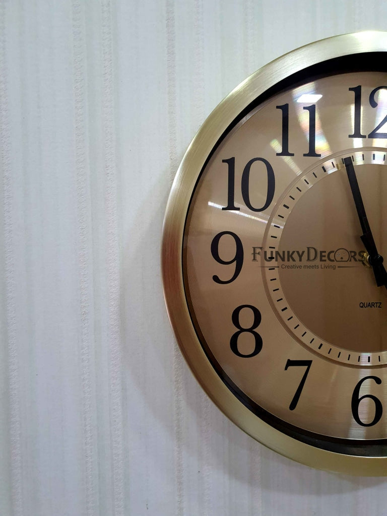 Funkytradition Big Font Minimal Wall Clock Watch Decor For Home Office And Gifts 30 Cm Tall Clocks