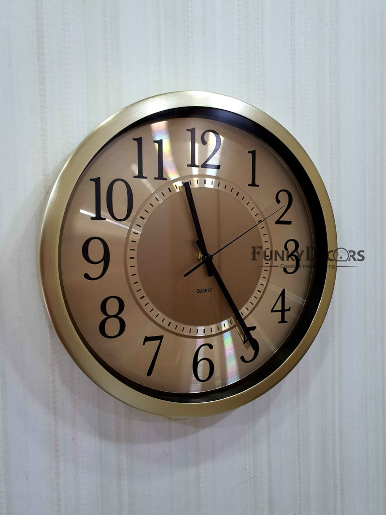 Funkytradition Big Font Minimal Wall Clock Watch Decor For Home Office And Gifts 30 Cm Tall Clocks