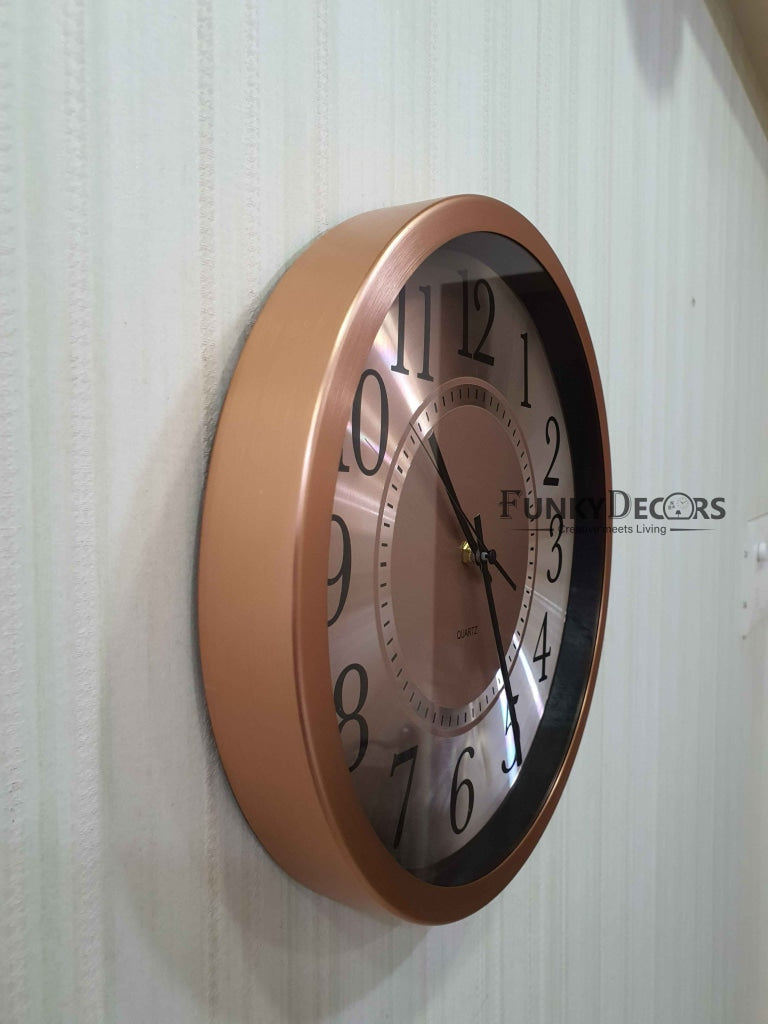 Funkytradition Big Font Minimal Wall Clock Watch Decor For Home Office And Gifts 30 Cm Tall Clocks