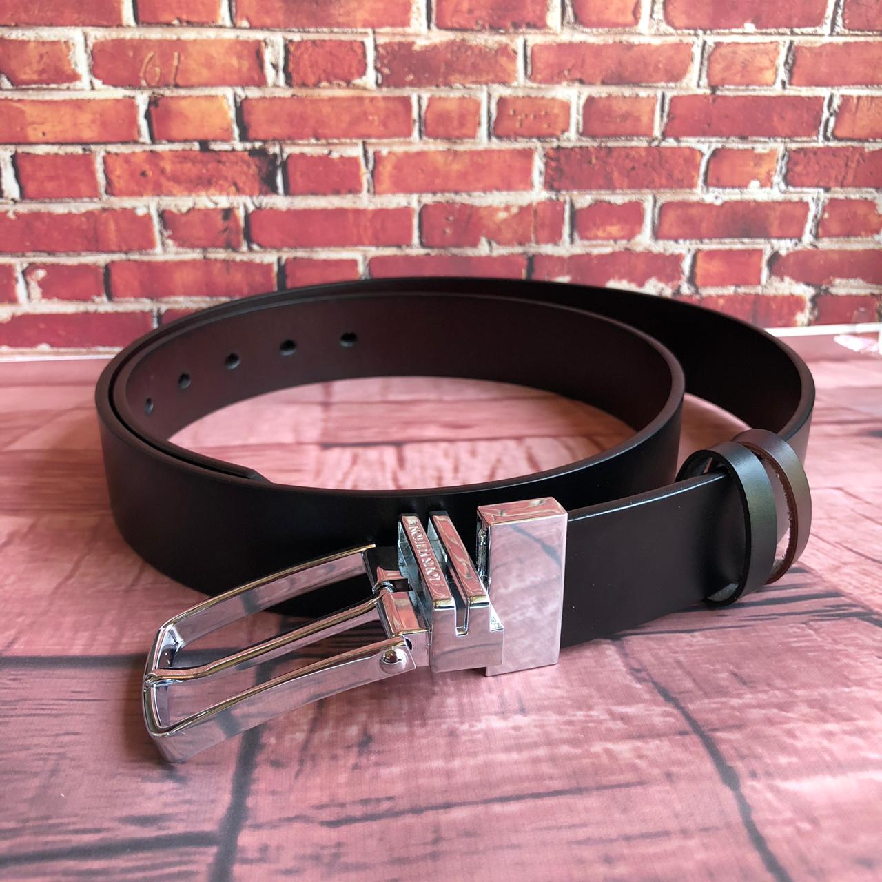 FunkyTradition Black and Brown Reversible Mens Leather Belts - FunkyTradition