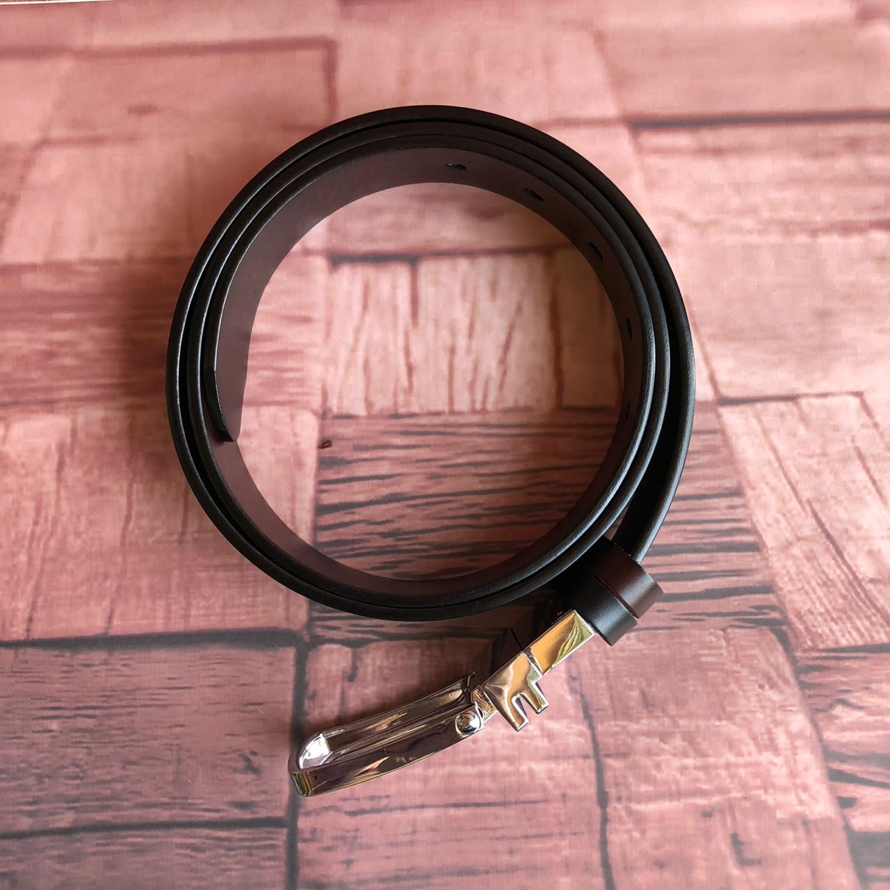 FunkyTradition Black and Brown Reversible Mens Leather Belts - FunkyTradition