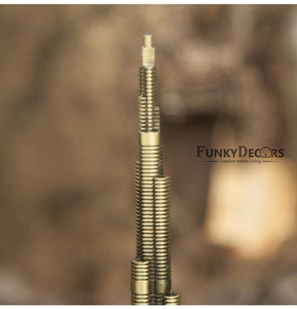FunkyTradition Burj Khalifa Tallest Building Tower Collectible Statue Metal Showpiece Figurines